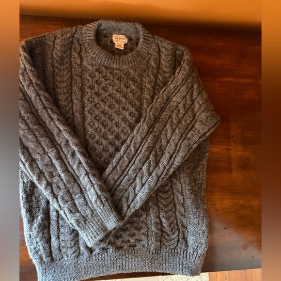 L.L. Bean Other - LL Bean Charcoal Cable Knit Men's Sweater